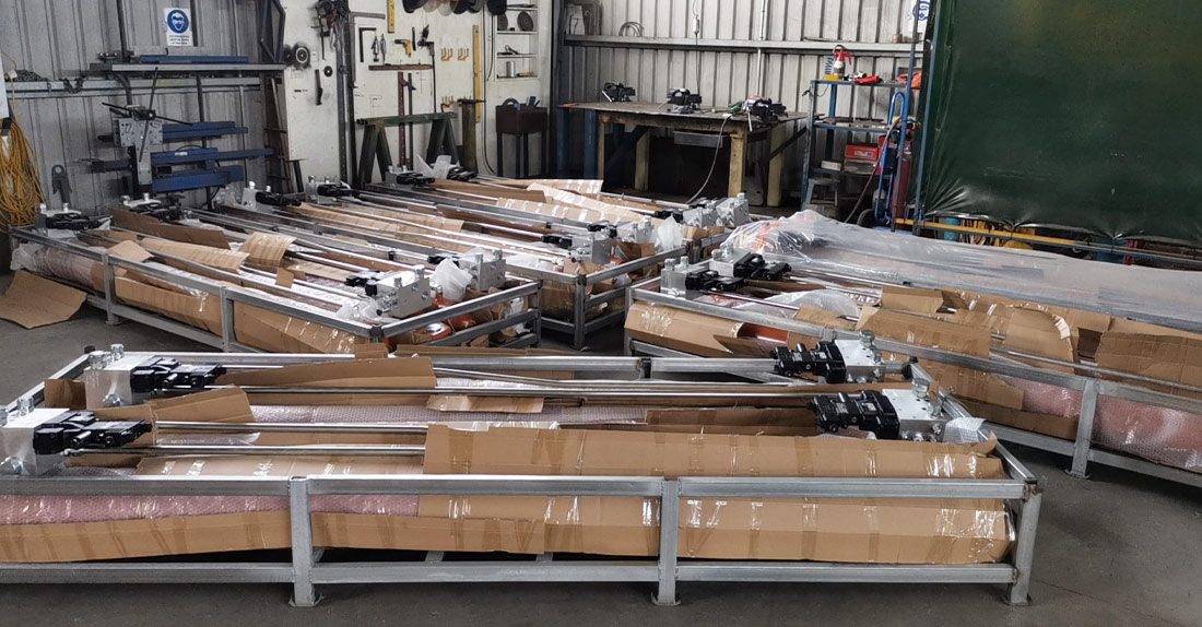 Hydeng Timber bin sorter ready to install