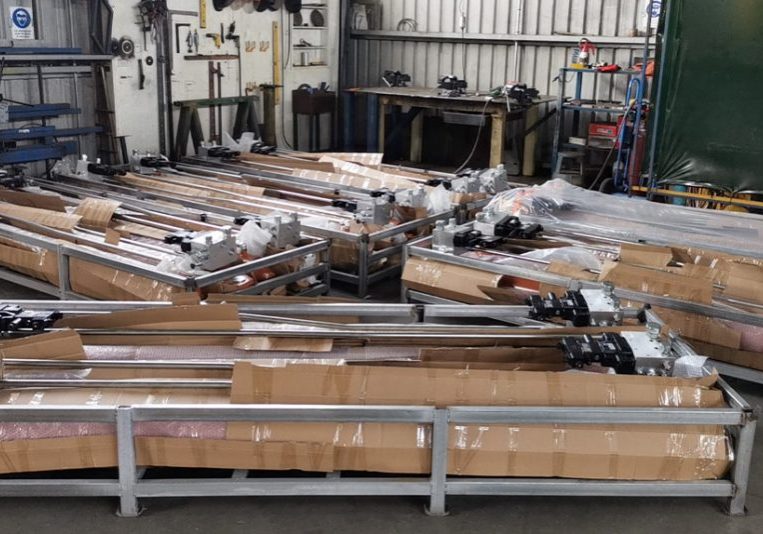 Hydeng Timber bin sorter ready to install